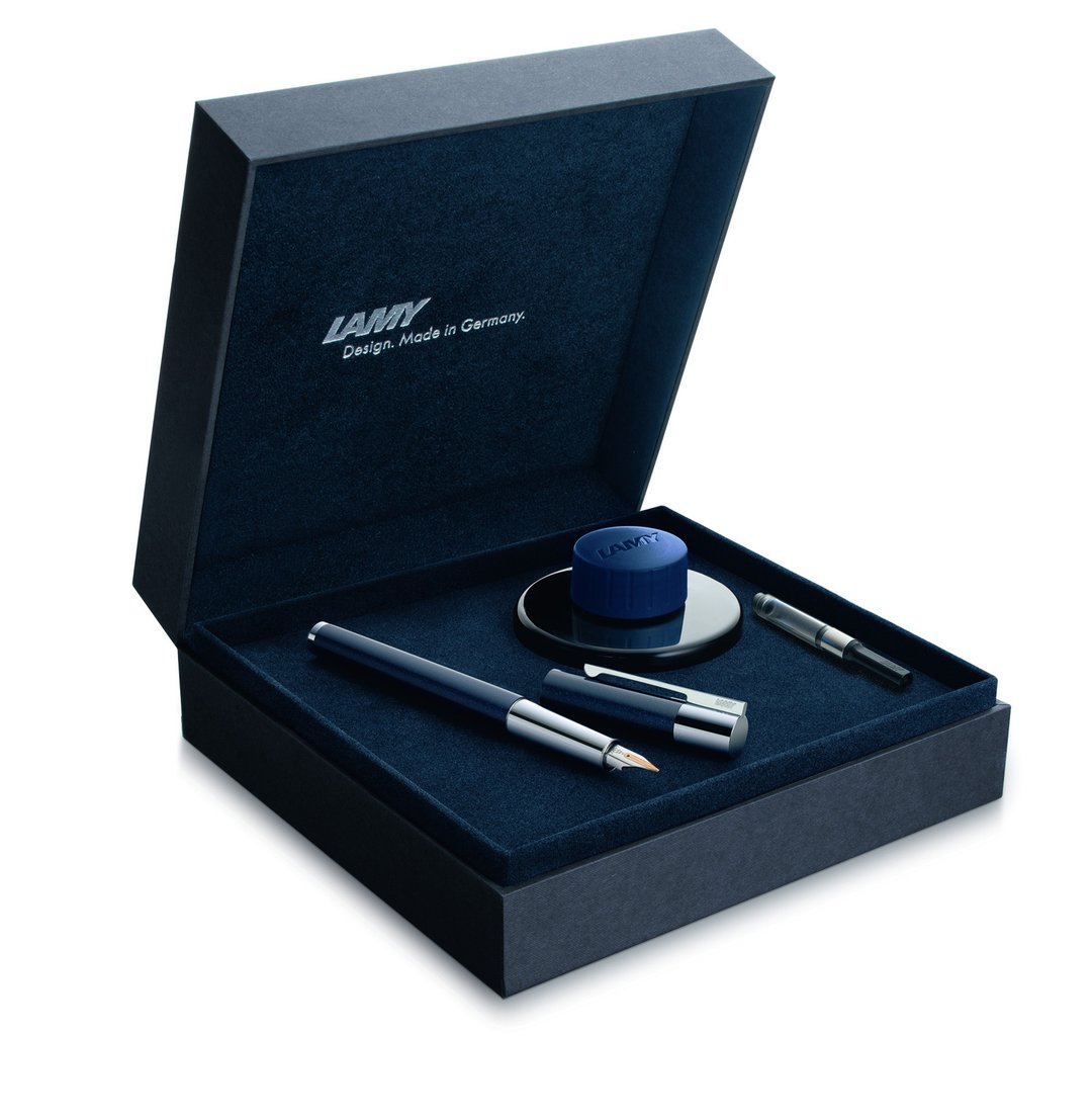 LAMY 全球限量 钢笔礼盒 / scala 精粹系列 - 深邃蓝 - 钢笔 - 其他金属 蓝色