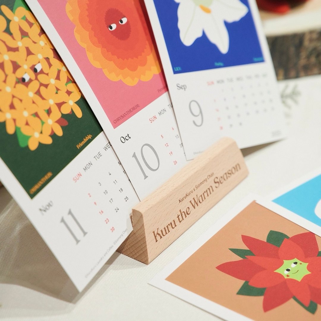 2025直立木座花语月历 CALENDAR - 年历/台历 - 纸 多色