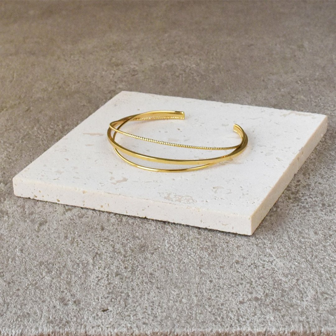 黄铜 18K 金多层次手环 - 手链/手环 - 铜/黄铜 金色