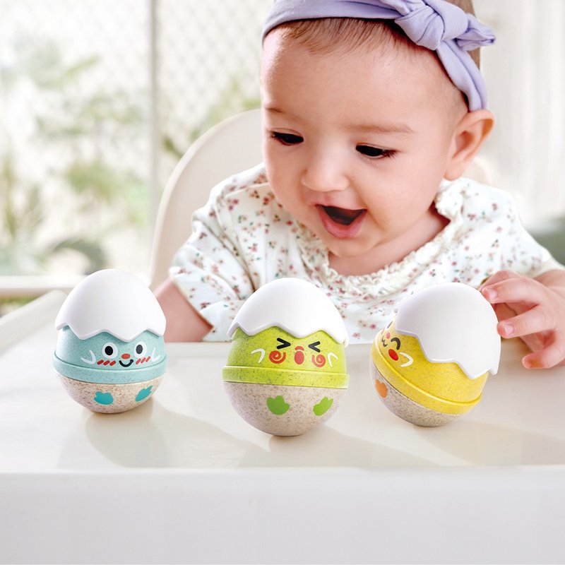 德国Hape 不倒翁蛋壳摇铃 - 玩具/玩偶 - 塑料 多色