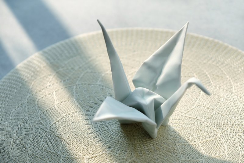 青瓷纸鹤 - 摆饰 - 瓷 白色