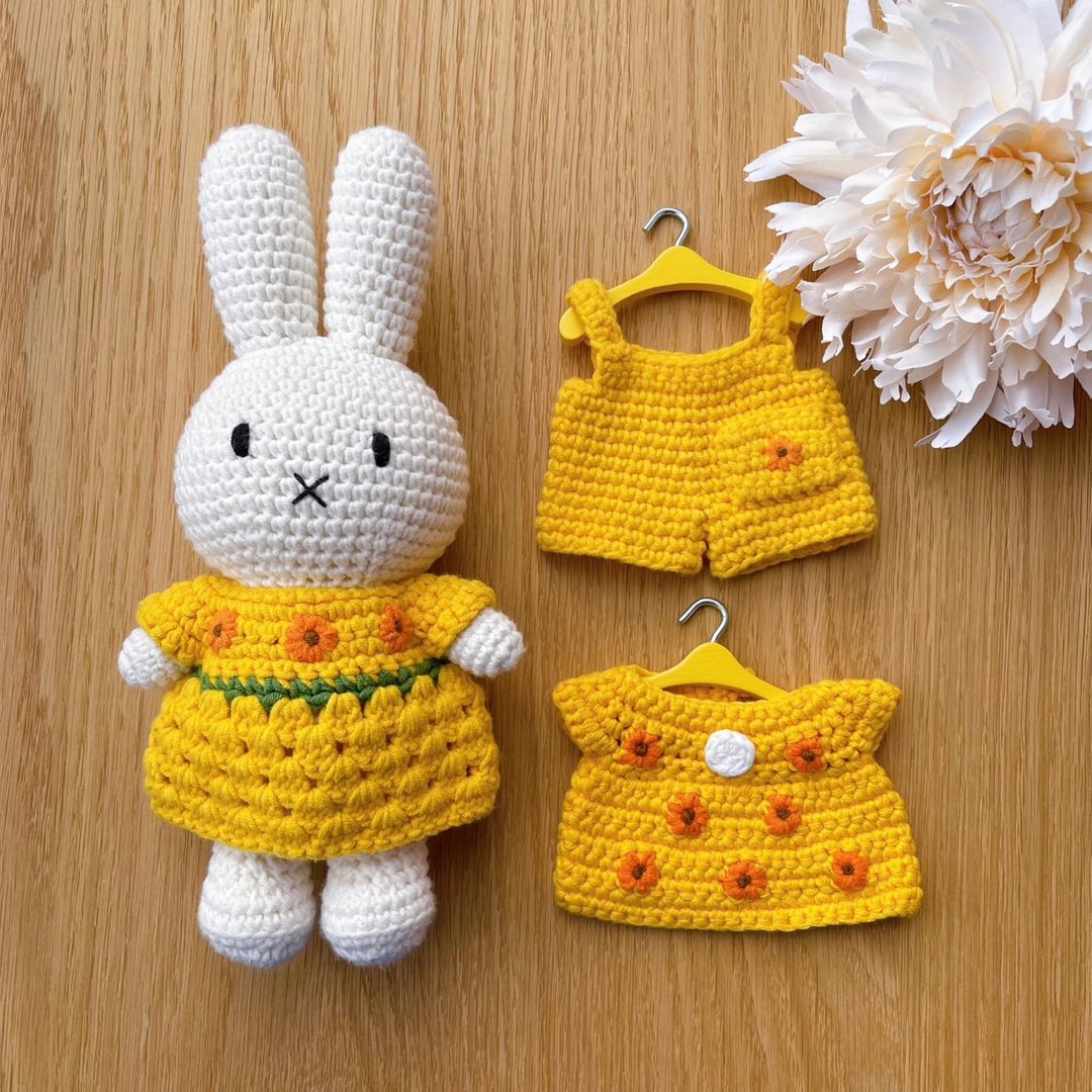 荷兰 Just Dutch | 手工编织 衣服 Miffy Melanie Boris 梵谷系列 - 玩偶/公仔 - 棉 多色