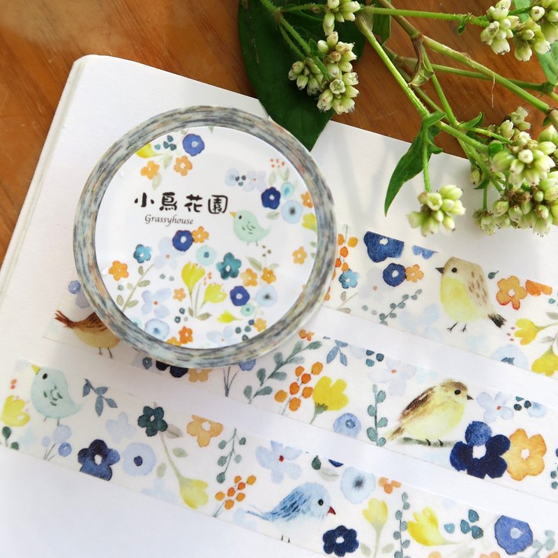 小鸟花园 纸胶带 - 纸胶带 - 纸 绿色
