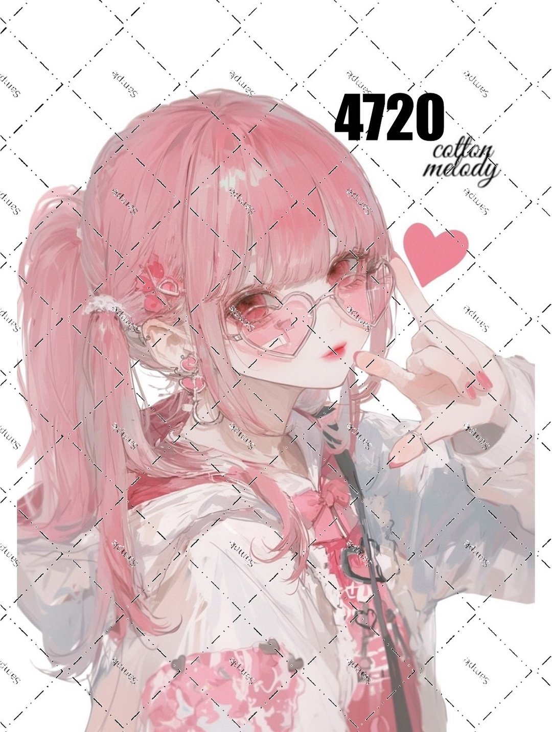 original sticker no.4720 人物贴纸 原创贴纸 原创人物贴纸 装饰贴纸 cotton melody - 贴纸 - 纸 