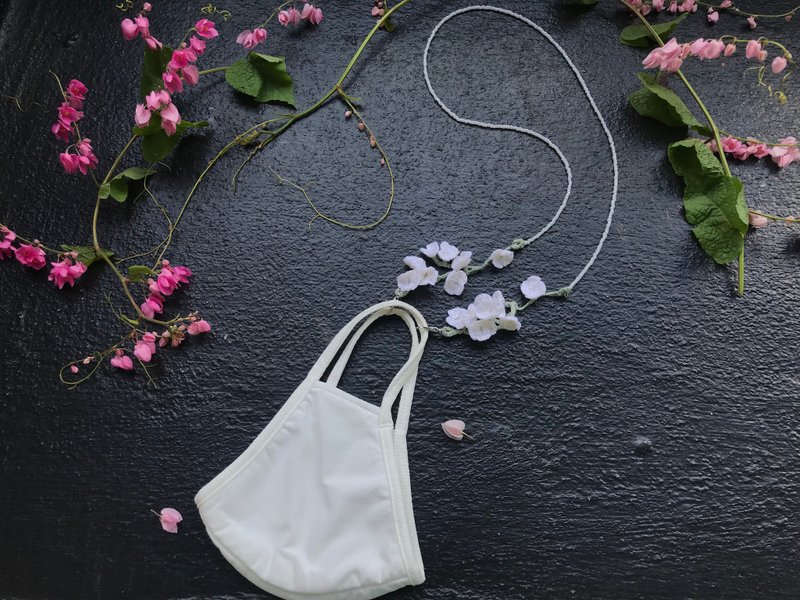 禮物 口罩鍊、眼鏡鍊兩用Mask Strap Chain of Love|Sunglass No1 - 口罩 - 贵金属 白色