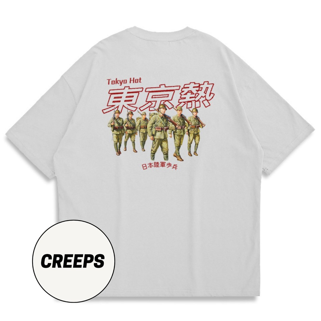 【CREEPS】Tokyo Hot 宽松重磅印花T恤 210g - 男装上衣/T 恤 - 棉 多色
