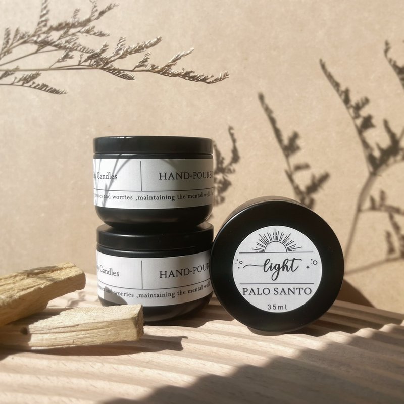 圣木香氛蜡烛 - 香薰/精油/线香 - 蜡 白色