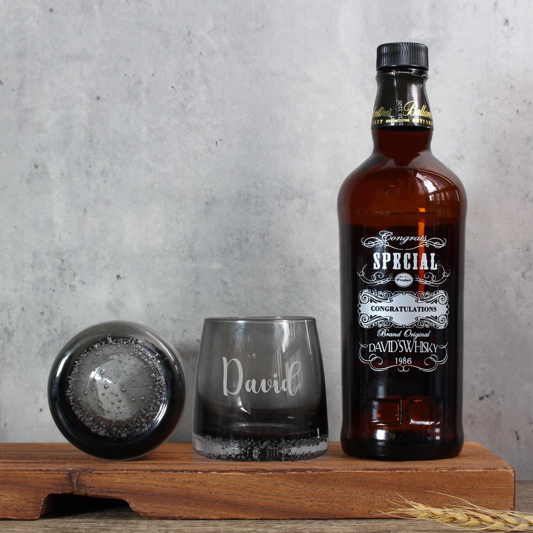 个人礼物| 订制酒标Balvenie Doublewood 12年单一麦芽威士忌 - 酒类 - 玻璃 