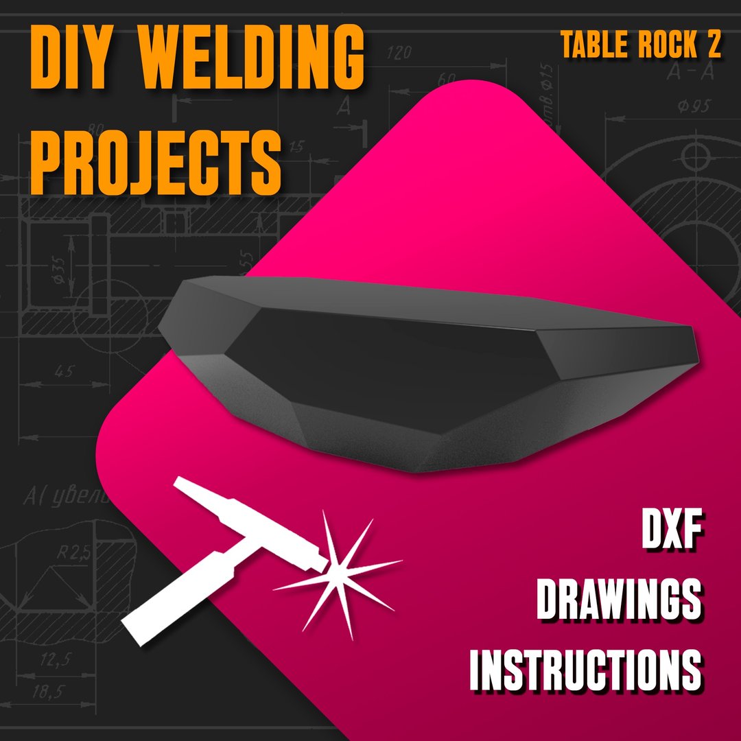 焊接项目计划图 Table Rock 2（DXF、PDF） - 图文模板设计 - 其他材质 