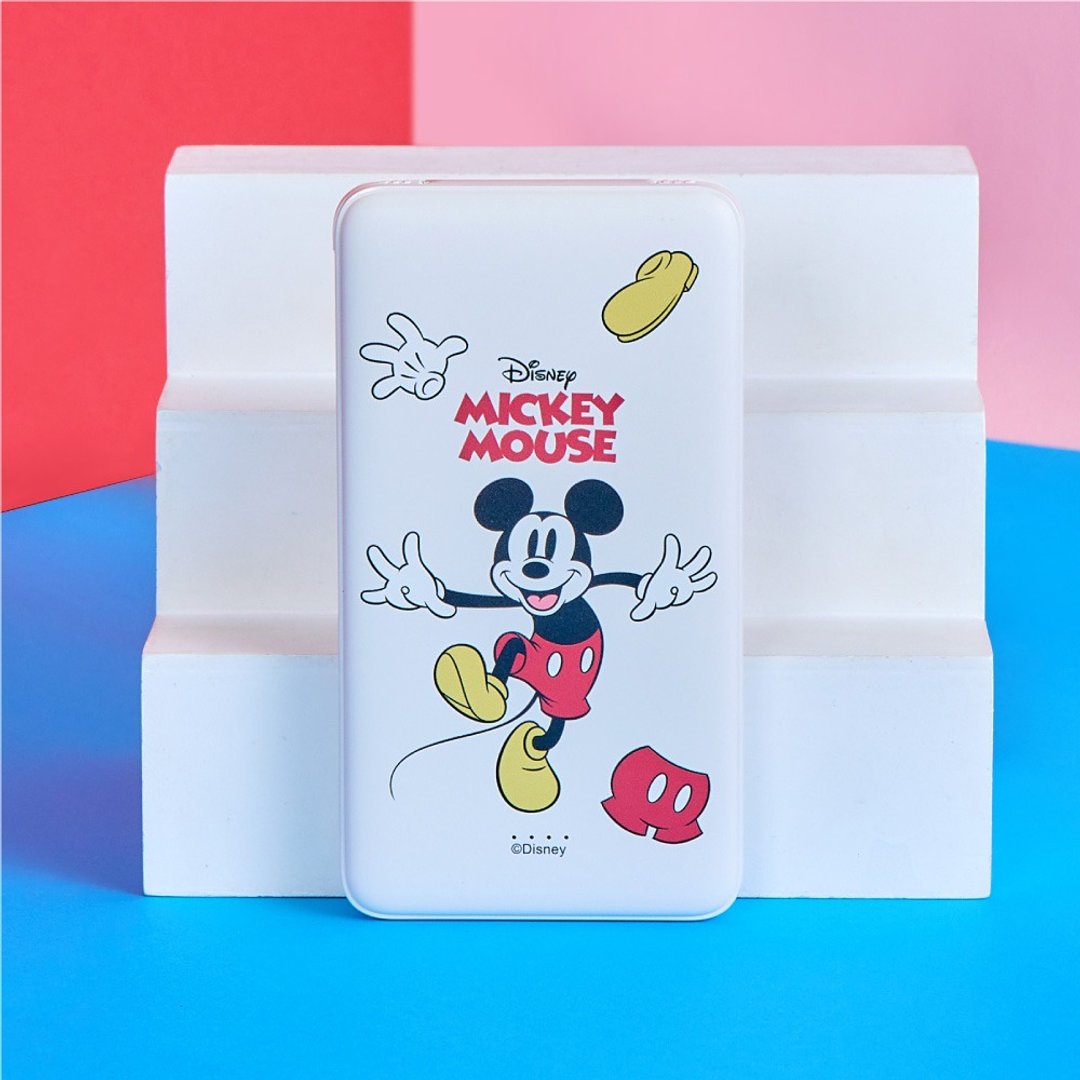 Disney经典-米奇款经典服装双线快充10000mAh行动电源 - 充电宝/传输线 - 塑料 多色