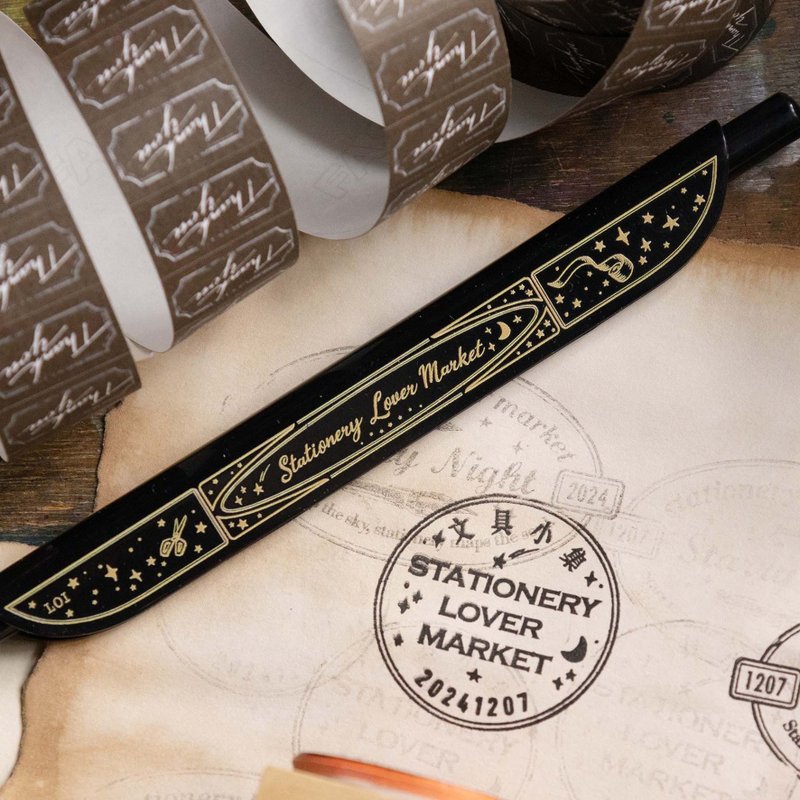 文具小集 星空电影院 限定商品 - 夹子笔 - 圆珠笔/中性笔 - 塑料 黑色