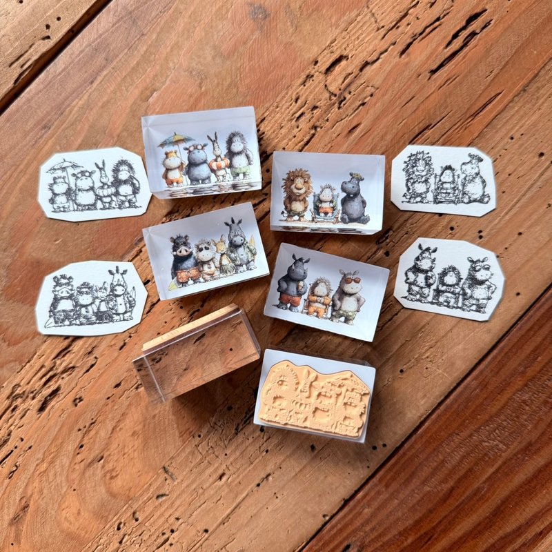 森林放暑假 系打印章 - 印章/印台 - 木头 