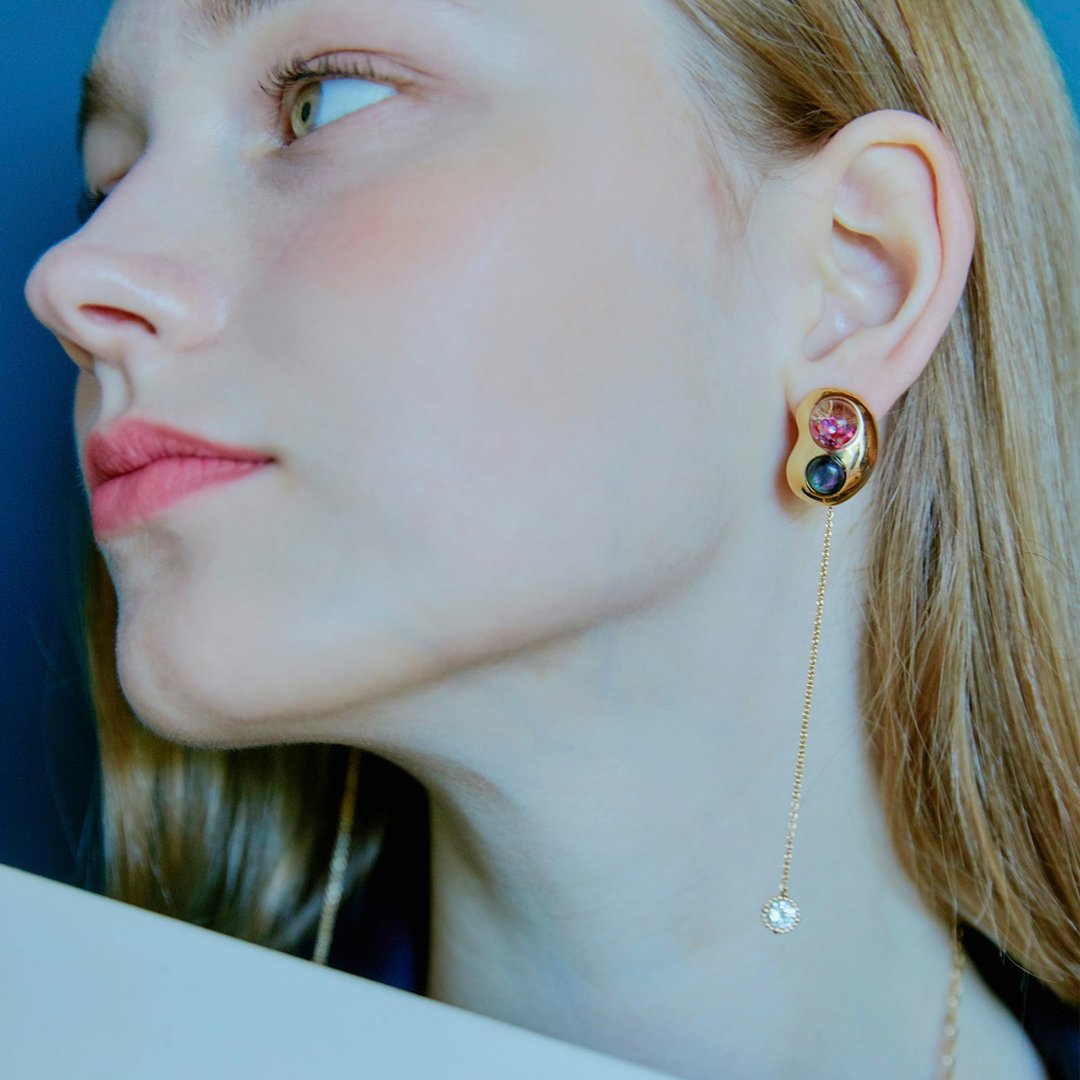 Palett Snowbal Earrings 2 - 耳环/耳夹 - 玻璃 