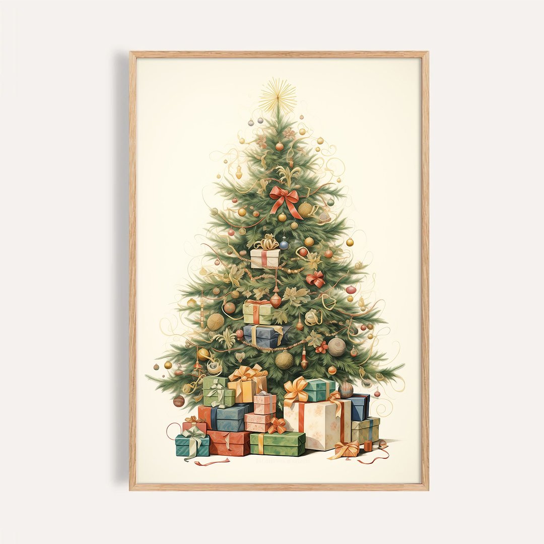 礼盒星光圣诞树 Gifted Christmas Tree / 圣诞树挂画 海报 - 海报/装饰画/版画 - 纸 
