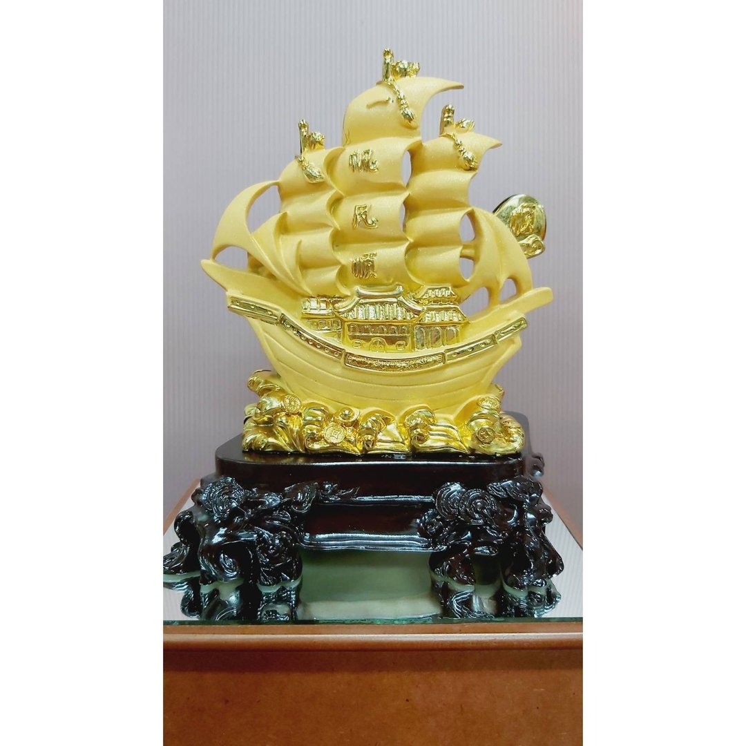 金箔 一帆风顺 匾额 退休礼物 升迁送礼 开幕礼物 退伍礼品 风水 - 其他 - 其他材质 金色