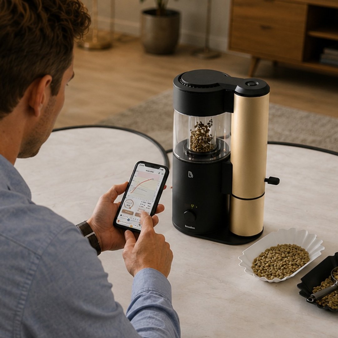 (官方直营) 新品优惠 BeanBon 家用咖啡烘豆机 (BB100Plus) - 厨房家电 - 其他金属 