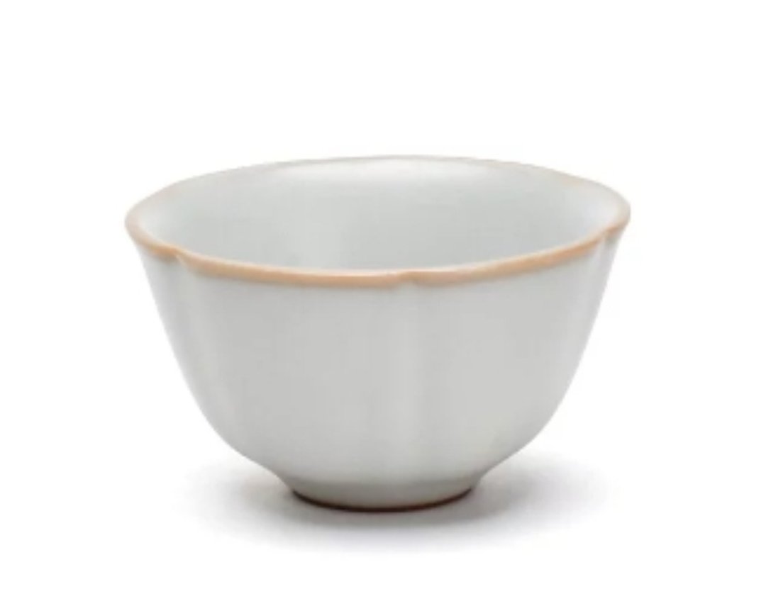 陶作坊│怀汝葵花小杯_牙白 - 茶具/茶杯 - 其他材质 白色