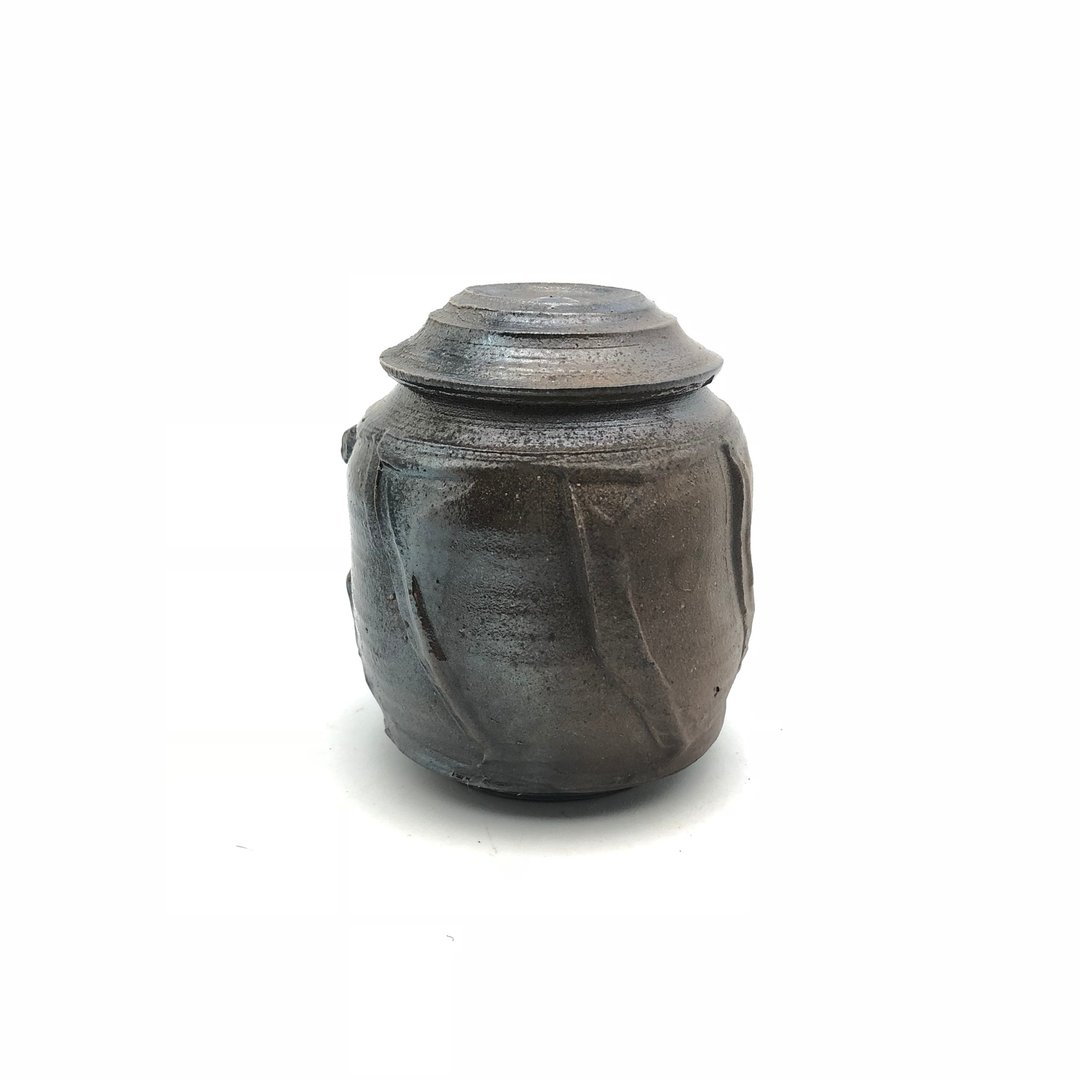 手作柴烧茶仓/茶叶罐 - 茶具/茶杯 - 陶 