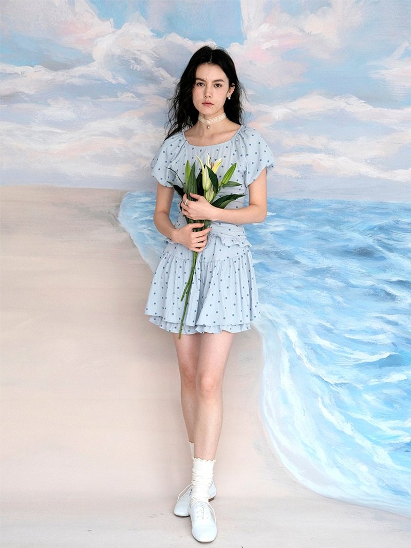 MintCheese 芭蕾少女绑带古典上衣短裙裤套装 - 女装上衣 - 棉．麻 