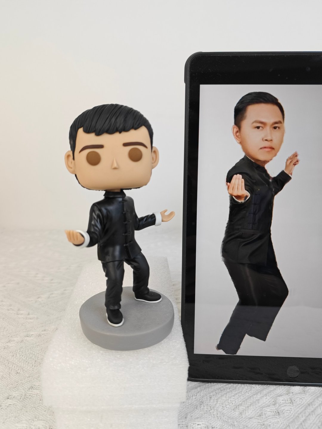 纯手工定制美国Funko Pop 自画肖像公仔娃娃男朋友老公生日礼物 - 玩偶/公仔 - 粘土 多色