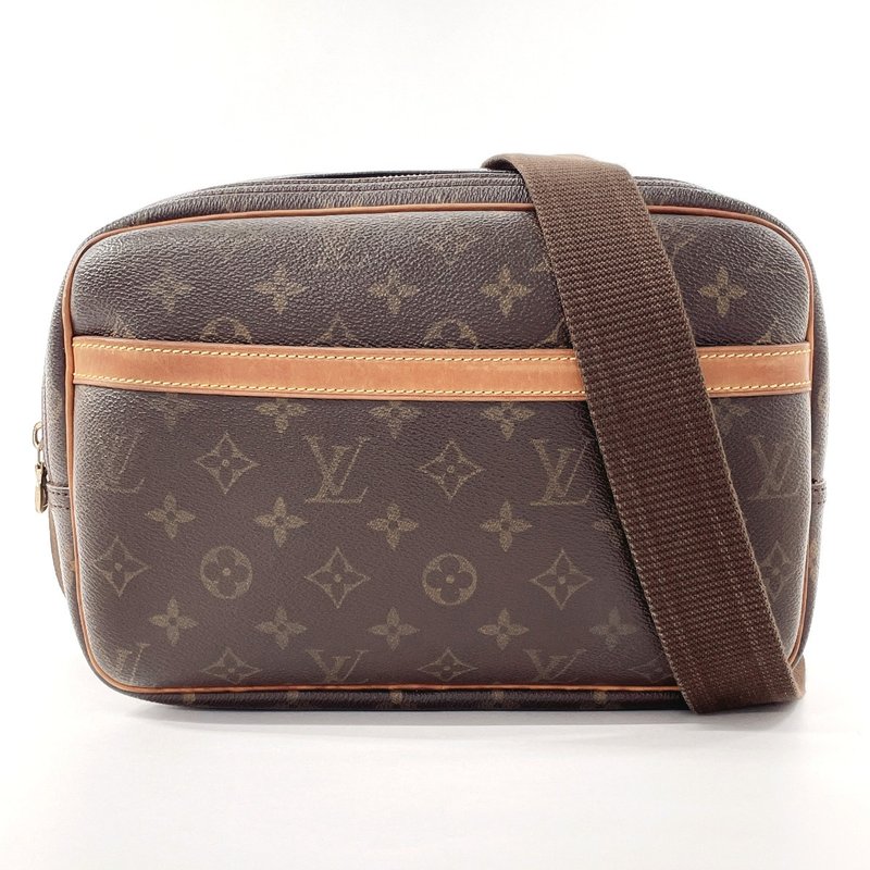 [日本直邮，二手，状况良好] Louis Vuitton 单肩包，相机包，M45254 Reporter PM，Monogram 帆布棕 - 侧背包/斜挎包 - 其他材质 咖啡色