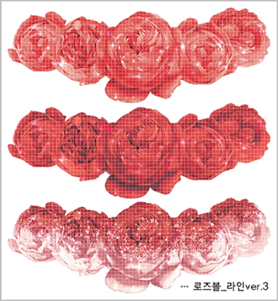 Rose Fondue 线条 7种 (blackraccoon) 复古拼贴设计纸贴 - 贴纸 - 纸 多色