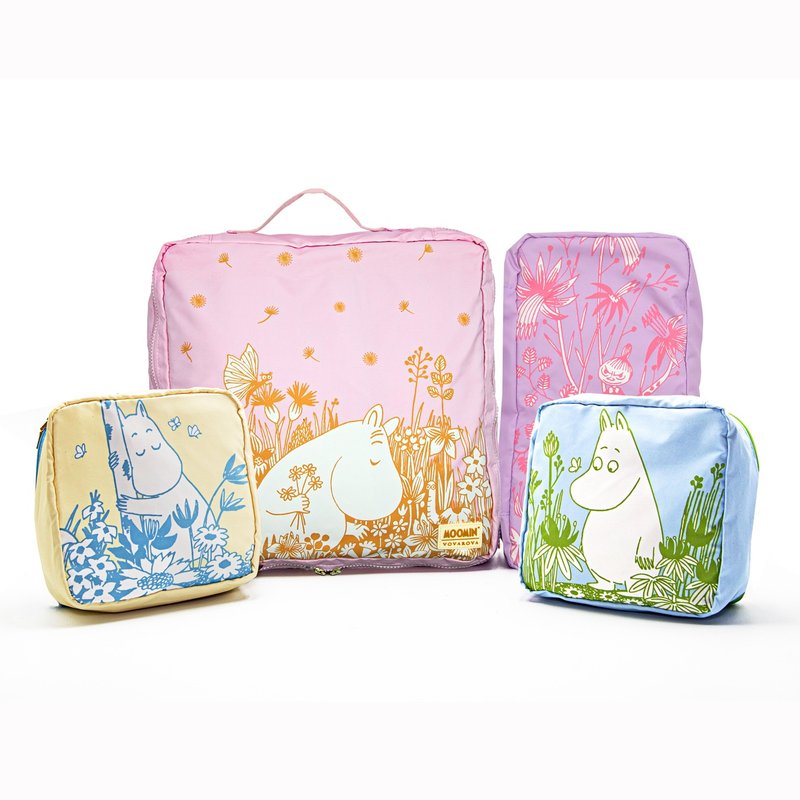 Moomin X Vovarova 姆明梦幻森林系列 - 4合1 件旅行收纳包 - 化妆包/杂物包 - 聚酯纤维 