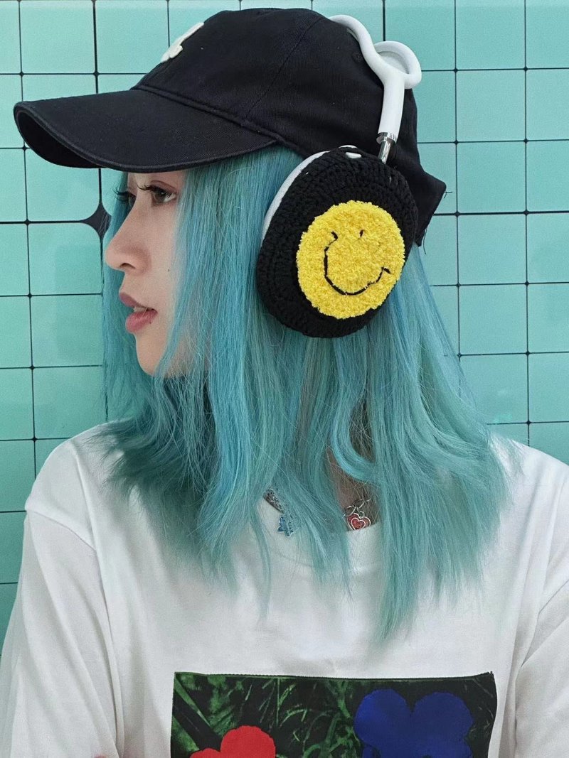 原创设计大号笑脸AirPod Max 保护套 索尼 XM5 头戴式耳机 - 耳机 - 其他材质 