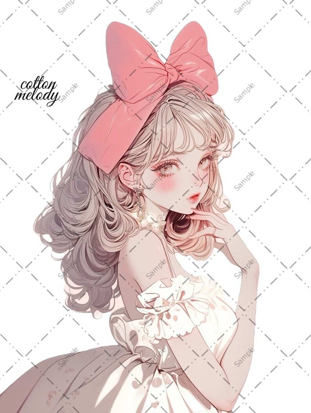 original sticker no.1119 人物贴纸 原创贴纸 人物贴纸 女孩贴纸 原创人物贴纸 - 贴纸 - 纸 