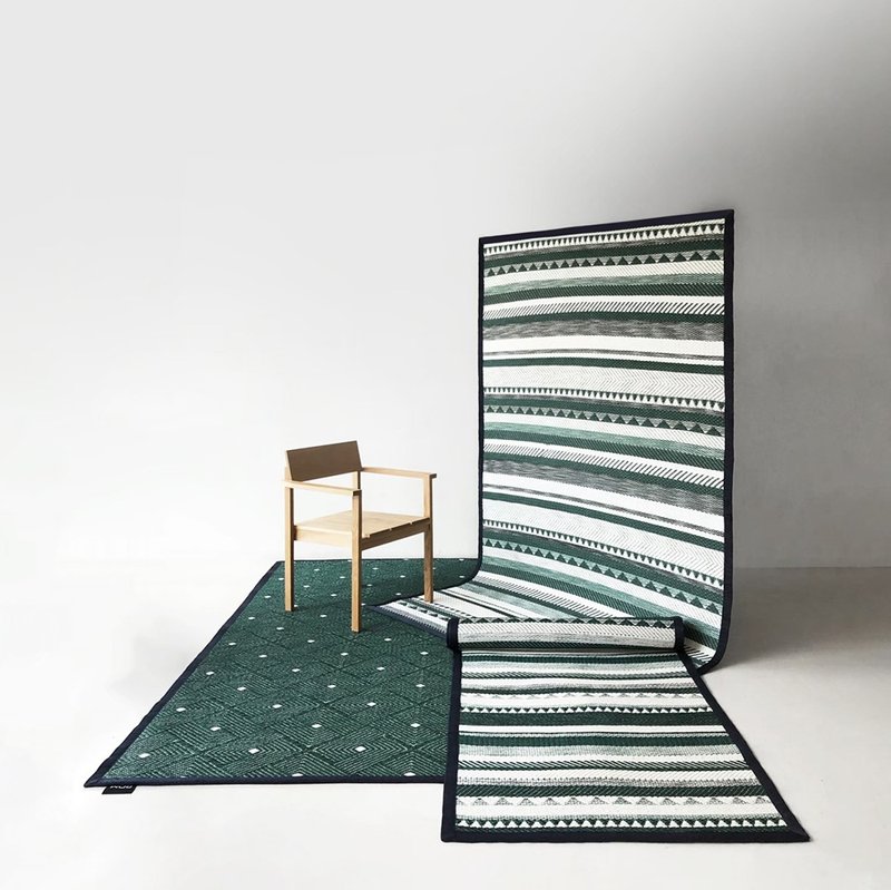PDM | INARI编织地垫S (图腾绿) - 地垫/地毯 - 其他材质 绿色