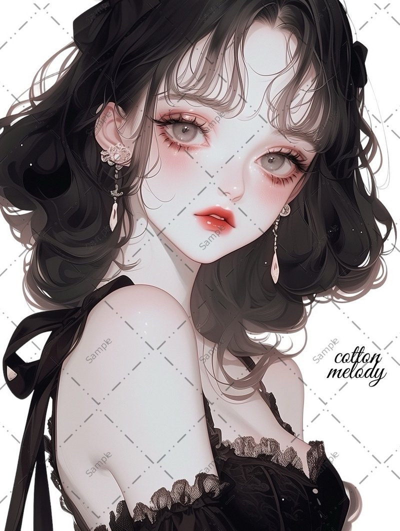 原创贴纸 no.664 人物贴纸 原创贴纸 人物贴纸 女孩贴纸 原创人物贴纸 - 贴纸 - 纸 