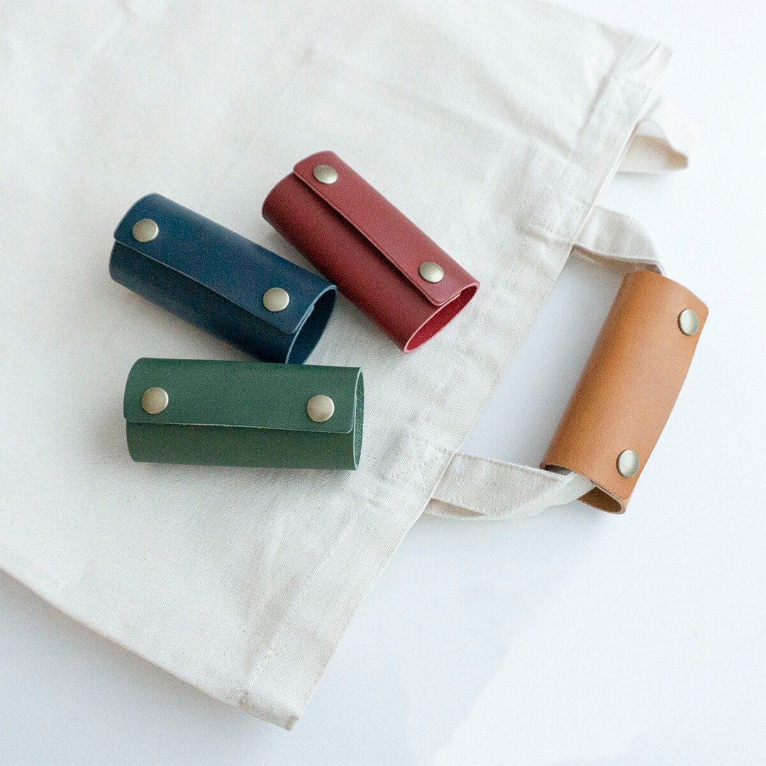Italian Leather [Handle Cover for Bag] Genuine Leather Handle Cover Leather Simple HH29K - 挂绳/吊绳 - 真皮 多色