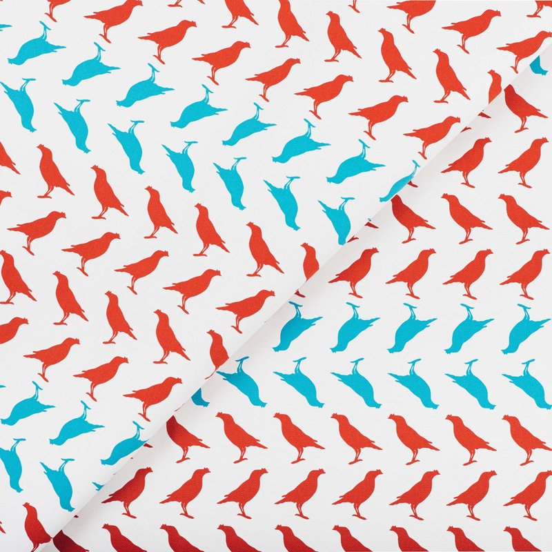 宽幅印花布8N/台湾八哥5号/古宅红粉 - 编织/刺绣/羊毛毡/裁缝 - 棉．麻 多色