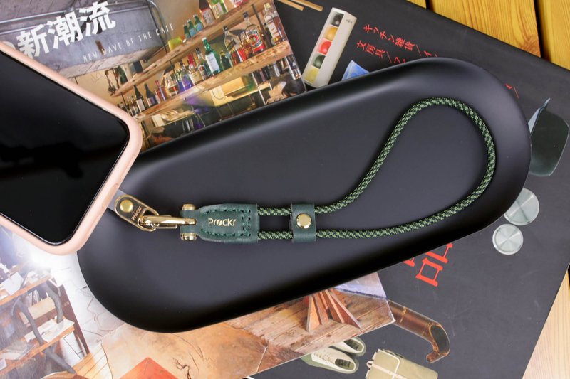 手机手腕绳/快扣手机绳/手机挂绳/Prockr英国绿革(花色-1) - 挂绳/吊绳 - 尼龙 绿色