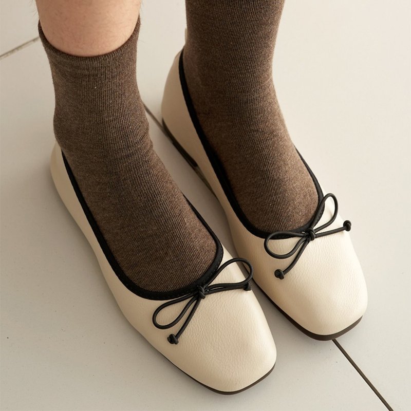 PRE-ORDER SPUR Sophia flat 平底鞋 SA9013 IVORY - 其他女款皮鞋 - 其他材质 