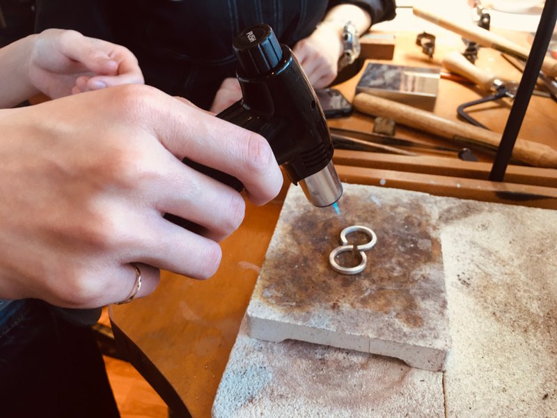 新崛江教室/七夕婚戒对戒/可镶钻石/双人价位 - 金工/饰品 - 纯银 