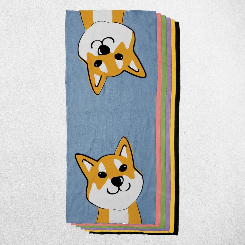 柴犬 3毛色 宠物犬猫图样 毛巾/方巾/运动毛巾 多图样可选 - 清洁/美容 - 棉 多色