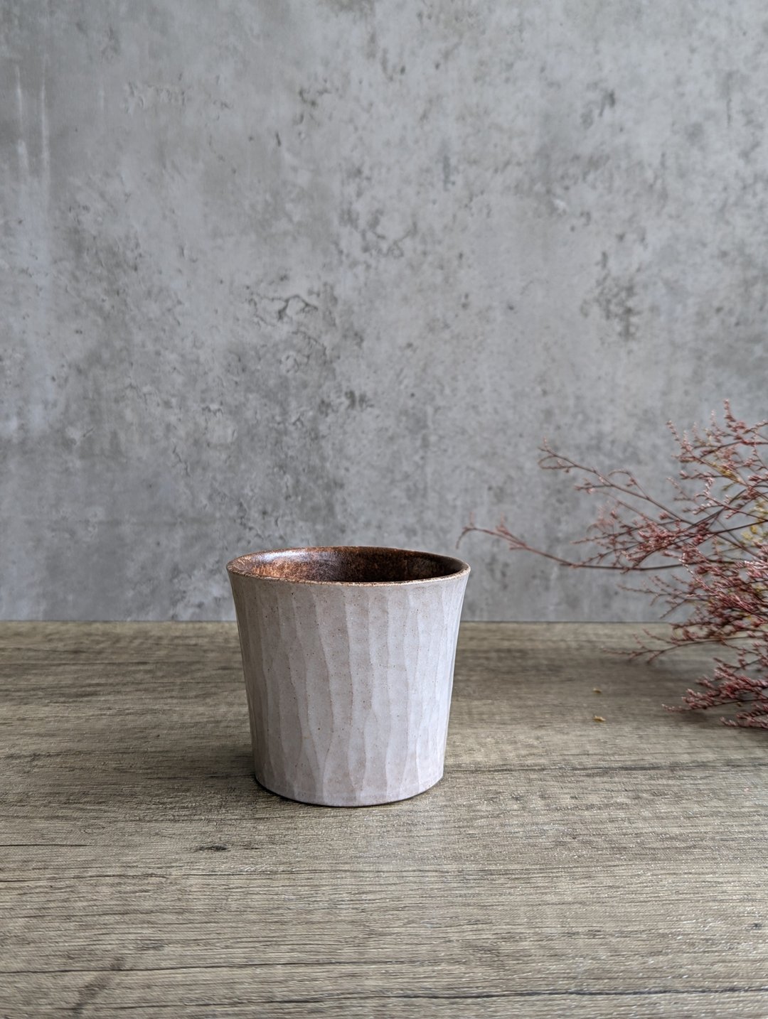 绮 | 月白 白釉 陶杯 - 茶具/茶杯 - 陶 