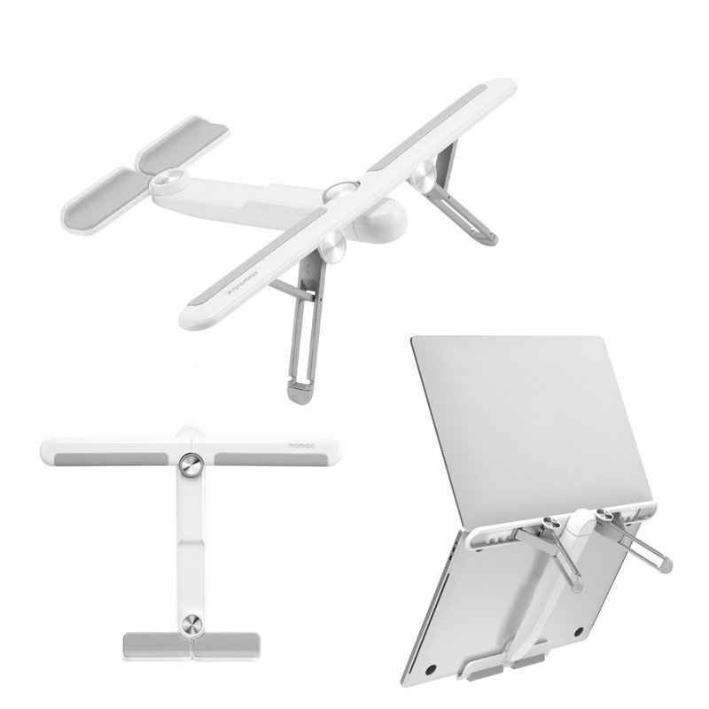 MOMAX Fold Stand 随行四节调较多用途支架(KH2) - 电脑配件 - 铝合金 白色