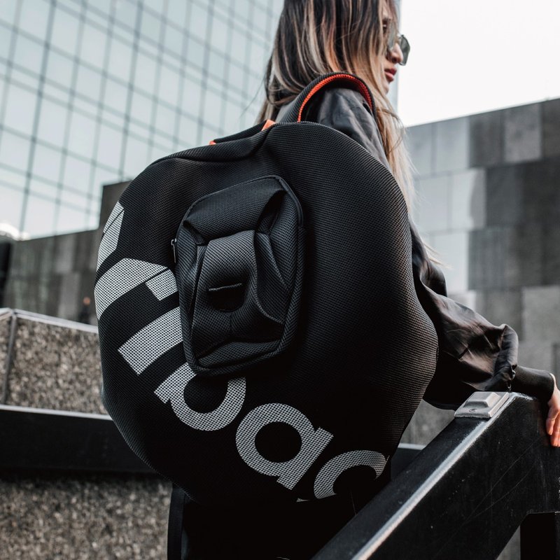 AIR black lion backpack - 后背包/双肩包 - 其他人造纤维 黑色