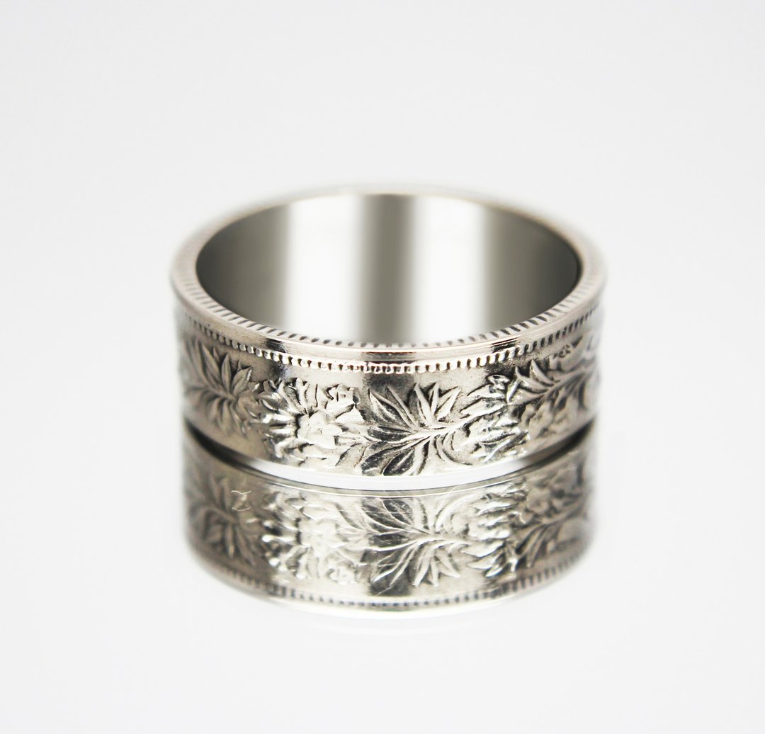 Switzerland Coin Ring 1 Franc 1968-2020 Swiss coin ring coin rings for women - 戒指 - 其他金属 
