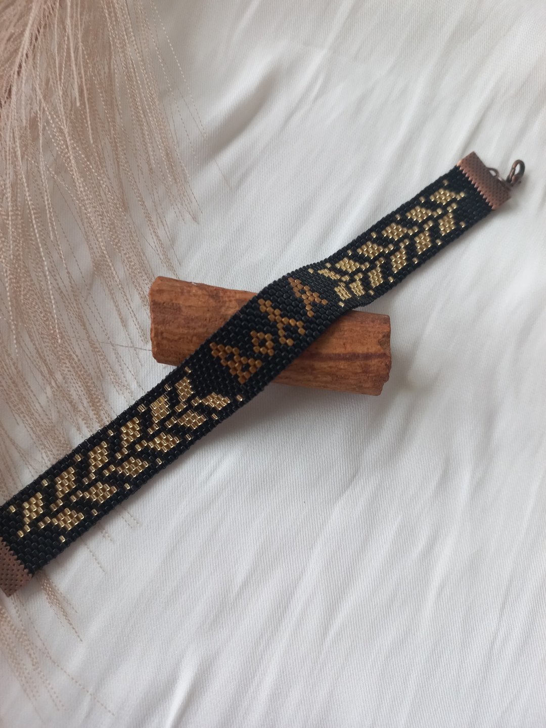 Bracelet beads Miyuki Volya Ukrainian style handmade jewelry - 手链/手环 - 琉璃 多色