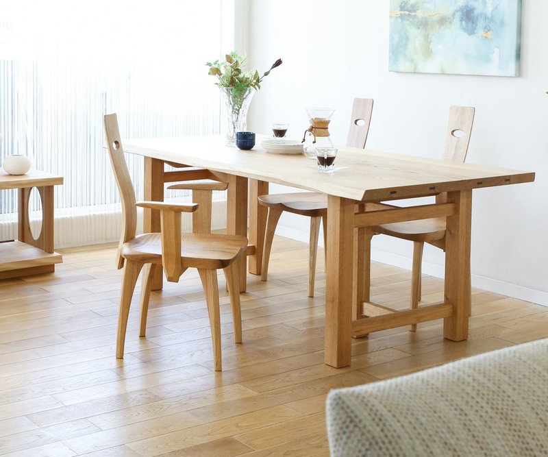 飞驒家具 shirakawa 飞驒之匠工房 餐椅 No.210 - 椅子/沙发 - 木头 咖啡色