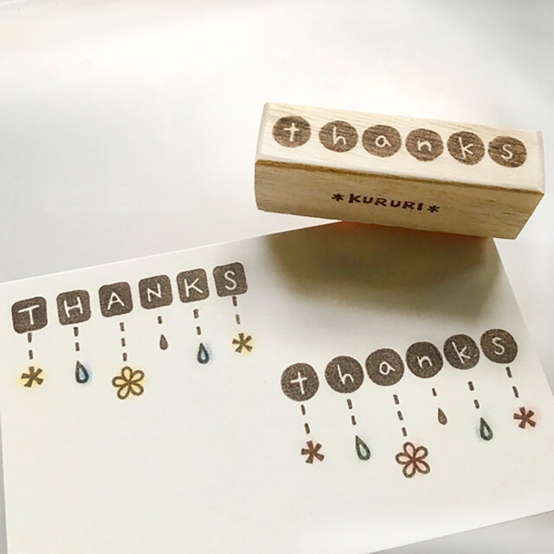 Round thanks stamp stamp stamp - 印章/印台 - 橡胶 