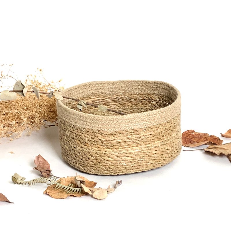 水草篮_纯粹原_公平贸易 - 收纳用品 - 棉．麻 卡其色