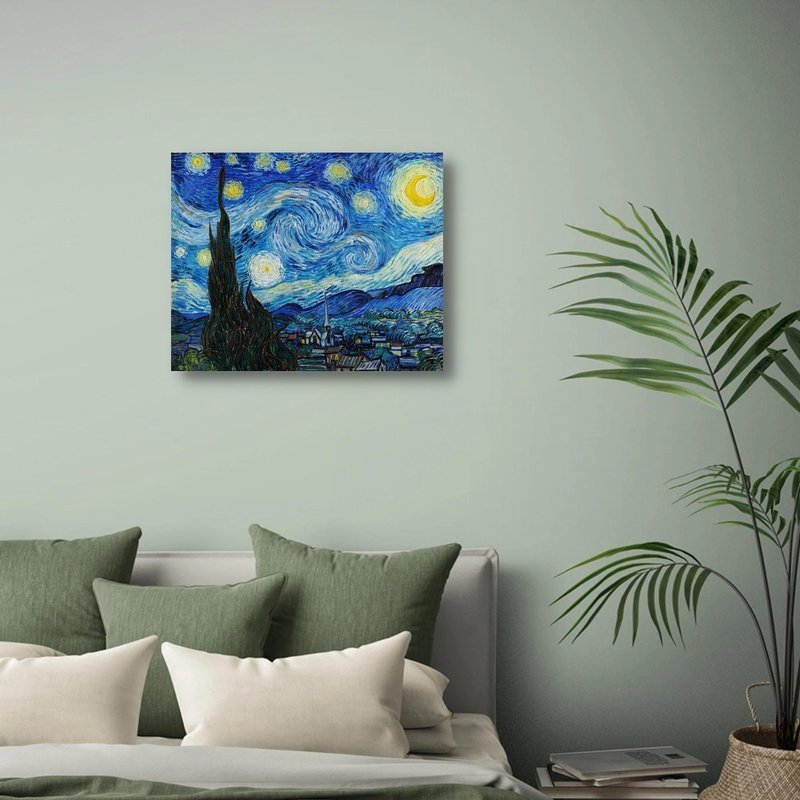 星夜梵谷 艺术微喷无框画 - 海报/装饰画/版画 - 聚酯纤维 