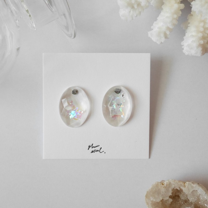 耳环 ピアス / イヤリング  | 霓虹 - 耳环/耳夹 - 树脂 透明