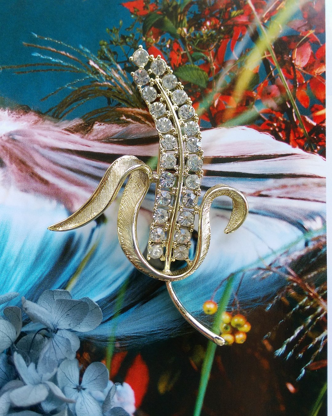 Vintage Jewelry  SARAH COV 1964 年  Radiance 别针 胸针 - 徽章/别针 - 其他金属 金色