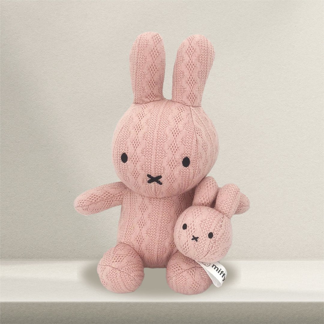 【MIFFY】针织娃娃系列  藕粉色 - 玩偶/公仔 - 棉 粉红色