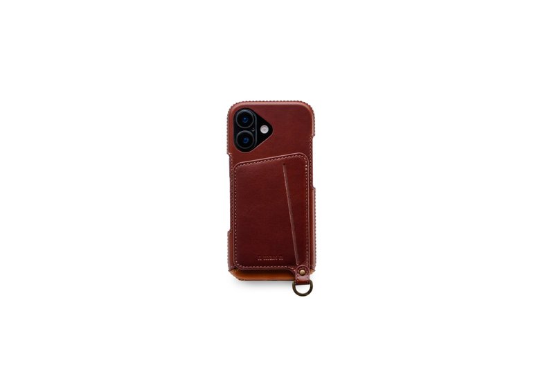 iPhone 17 经典系列-磁吸站立卡袋手机皮套-巧克力 - 手机壳/手机套 - 真皮 咖啡色
